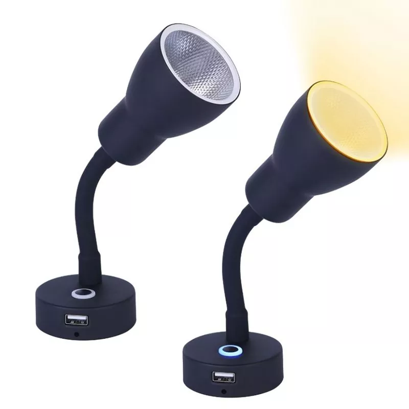 RV Car Motorhome LED USB шамдары